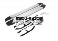 F173AL.2804.1 - ПОРОГИ-ПОДНОЖКИ (КОМПЛЕКТ) Silver (RIVAL) Kia Soul 2 (2017-)