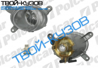 S60 04-09  П/Т ФАРА В БАМПЕРЕ ЛЕВАЯ