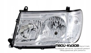 ФАРА ЛЕВАЯ СТОРОНА ПОД КОРРЕКТОР (DEPO) для Toyota LANDCRUISER 100 (1998-)