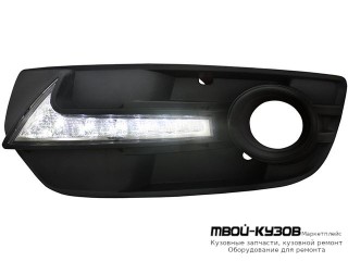 ФОНАРЬ ГАБАРИТНЫЙ ЛЕВАЯ + ПРАВАЯ (КОМПЛЕКТ) ТЮНИНГ ДИОД DRL( ХОД. ОГНИ) С РЕШЕТК БАМПЕРА для Audi Q5 (2008-2017)