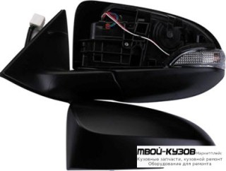 ЗЕРКАЛО ЛЕВАЯ СТОРОНА ЭЛЕКТР С ПОДОГРЕВОМ , С АВТОСКЛАДЫВ , УКАЗАТЕЛЬ ПОВОРОТА (CONVEX) ГРУНТ (ТАЙВАНЬ) для Toyota CAMRY V50 (2011-)