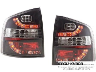 ФОНАРЬ ЗАДНИЙ ВНЕШНИЙ ЛЕВАЯ + ПРАВАЯ (КОМПЛЕКТ) ТЮНИНГ ТОНИР (SONAR) ВНУТРИ ХРОМ для Skoda OCTAVIA (2004-2008)