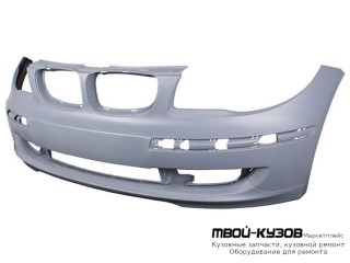 БАМПЕР ПЕРЕДНИЙ БЕЗ ОТВ П/ОМЫВАТЕЛЬ ГРУНТ (ТАЙВАНЬ) для BMW E87 (2003-)