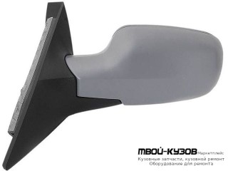 ЗЕРКАЛО ЛЕВАЯ СТОРОНА ЭЛЕКТР С ПОДОГРЕВОМ (ASPHERICAL) ГРУНТ (ТАЙВАНЬ) для Renault SCENIC (06.2003 - 2012)