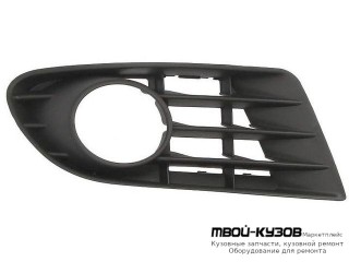 РЕШЕТКА БАМПЕРА ПЕРЕДНИЙ ПРАВАЯ СТОРОНА С ОТВЕРСТИЯМИ ПОД ПРОТИВОТУМАННЫЕ ФАРЫ (ТАЙВАНЬ) для Volkswagen GOLF PLUS (2004-)