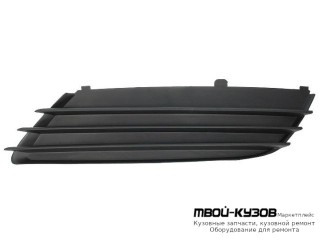 РЕШЕТКА БАМПЕРА ПЕРЕДНИЙ ЛЕВАЯ СТОРОНА БЕЗ ОТВЕРСТИЙ ПОД ПРОТИВОТУМАННЫЕ ФАРЫ (5 ДВ) (ТАЙВАНЬ) для Opel ASTRA H (06.2004-)