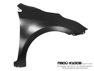 КРЫЛО ПЕРЕДНИЙ ПРАВАЯ СТОРОНА БЕЗ ОТВ ПОД ПОВТОРИТЕЛЬ (СЕДАН) (ТАЙВАНЬ) для KIA RIO (2017-), KIA RIO (2020-)