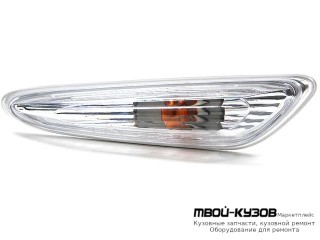 ПОВТОРИТЕЛЬ ПОВОРОТА В КРЫЛО ЛЕВАЯ СТОРОНА (СЕДАН) (КУПЕ) (DEPO) ПРОЗРАЧНЫЙН для BMW E46 КУПЕ (10.1998 - 03.2003) (2003-2006), BMW E46 СЕДАН / УНИВЕРСАЛ (05.1998 - 08.2001) (09.2001 - 2003)