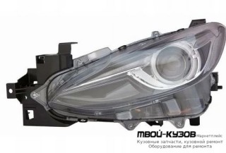 ФАРА ЛЕВАЯ СТОРОНА ПОД КОРРЕКТОР , ДИОД , (КСЕНОН) (DEPO) для Mazda 3 (2013-)