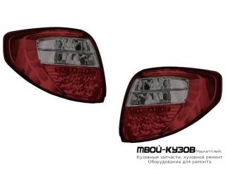 ФОНАРЬ ЗАДНИЙ ВНЕШНИЙ ЛЕВАЯ + ПРАВАЯ (КОМПЛЕКТ) (5 дв) ТЮНИНГ ДИОД (JUNYAN) ТОНИР КРАСНЫЙ-XРОМ для Suzuki SX-4 (2006-)