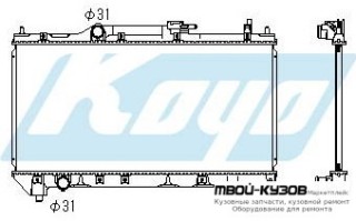 РАДИАТОР ОХЛАЖДЕНИЯ MT 1.6 1.8 (KOYO) для Toyota AVENSIS (10.1997 - 06.2000) (07.2000 - 2003)