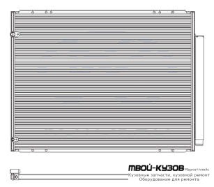 RX300 {RX330/HARIER/ 06-09} КОНДЕНСАТОР КОНДИЦИОНЕРА 3.5 (KOYO) для Lexus RX 300 (02.2003 - 12.2008)