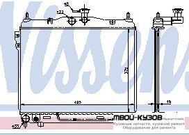 РАДИАТОР ОХЛАЖДЕНИЯ (см.каталог) для Hyundai GETZ (2003-2005), Hyundai GETZ (2005-)