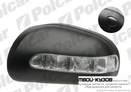 КОРПУС ЗЕРКАЛА ЛЕВОГО ЛЕВЫЙ ПОД ПОКРАСКУ+ПОВОРОТ для W220 S-KLASSE 02 -