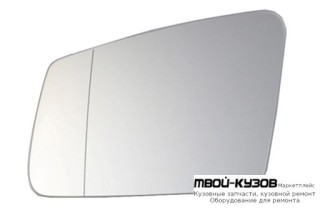 СТЕКЛО ЗЕРКАЛА ЛЕВАЯ СТОРОНА С ПОДОГРЕВОМ (ASPHERICAL) (ТАЙВАНЬ) для Mercedes W204 (2007-)