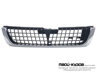 РЕШЕТКА РАДИАТОРА ХРОМ-ЧЁРНЫЙ (ТАЙВАНЬ) для Mitsubishi PAJERO SPORT (1997-) / MONTERO SPORT (1997-) / CHALENGER (1997-)