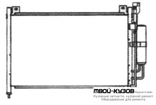 2 КОНДЕНСАТОР КОНДИЦИОНЕРА для Mazda 2 (2007-)