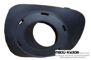 РЕШЕТКА БАМПЕРА ПЕРЕДНИЙ ЛЕВАЯ СТОРОНА С ОТВЕРСТИЯМИ ПОД ПРОТИВОТУМАННЫЕ ФАРЫ (КИТАЙ) для Mitsubishi PAJERO SPORT (2009-)