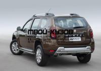 R.4703.009 - ЗАЩИТА ЗАДНЕГО БАМПЕРА d42+d42 (RIVAL) Renault Duster рестайлинг (2015-)