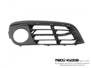 РЕШЕТКА БАМПЕРА ПЕРЕДНИЙ ПРАВАЯ СТОРОНА С ОТВЕРСТИЯМИ ПОД ПРОТИВОТУМАННЫЕ ФАРЫ (ТАЙВАНЬ) для BMW F10 5 series (2010-)