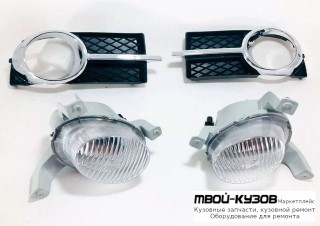 ФАРА ПРОТИВОТУМАННАЯ ЛЕВАЯ + ПРАВАЯ (КОМПЛЕКТ) С РЕШЕТК для Chevrolet AVEO T250 (2006-)