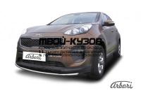 AFZDAKSP1602 - ЗАЩИТА ПЕРЕДНЕГО БАМПЕРА d42 (Arbori) Kia Sportage 4 (2016-2018)