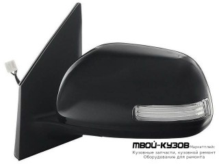 ЗЕРКАЛО ЛЕВАЯ СТОРОНА ЭЛЕКТР С ПОДОГРЕВОМ , С УКАЗАТЕЛЬ ПОВОРОТА (CONVEX) ГРУНТ (ТАЙВАНЬ) для Toyota RAV4 (2006-)