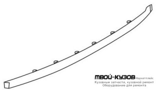 МОЛДИНГ БАМПЕРА ЗАДНИЙ ЦЕНТРАЛ (СЕДАН) ЧЁРНЫЙ (ТАЙВАНЬ) для BMW E46 СЕДАН / УНИВЕРСАЛ (05.1998 - 08.2001) (09.2001 - 2003)