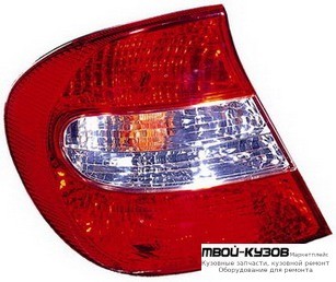 ФОНАРЬ ЗАДНИЙ ВНЕШНИЙ ЛЕВАЯ СТОРОНА (DEPO) КРАСНЫЙ-БЕЛ для Toyota CAMRY V30 (10.2001-)