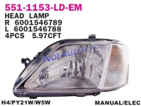 ФАРА правая  - для RENAULT LOGAN