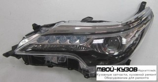 ФАРА ЛЕВАЯ СТОРОНА ПОД КОРРЕКТОР ДИОД (DEPO) для Toyota FORTUNER (2015-)