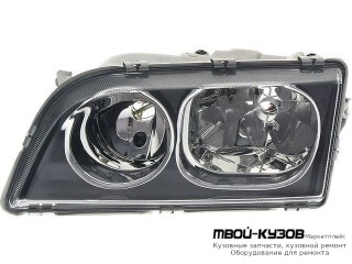 ФАРА ЛЕВАЯ СТОРОНА ПОД КОРРЕКТОР ВНУТРИ (DEPO) ЧЁРНЫЙ для Volvo S40 / V40 (1996-)