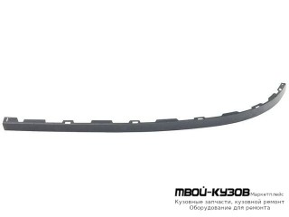 СПОЙЛЕР БАМПЕРА ПЕРЕДНИЙ ЛЕВАЯ СТОРОНА ЧЁРНЫЙ (ТАЙВАНЬ) для Peugeot 307 (2005-)