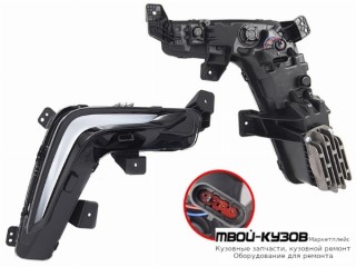 ФАРА ПРОТИВОТУМАННАЯ ПРАВАЯ СТОРОНА DRL( ХОД. ОГНИ) (КИТАЙ) для Baic (beijing) U5 PLUS (2021-)