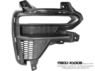 РЕШЕТКА БАМПЕРА ПЕРЕДНИЙ ПРАВАЯ СТОРОНА (КИТАЙ) для KIA CERATO (2018-)