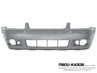 БАМПЕР ПЕРЕДНИЙ ГРУНТ (ТАЙВАНЬ) для Volkswagen POLO (09.1999 - 07.2001)