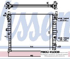РАДИАТОР ОХЛАЖДЕНИЯ (NISSENS) (см.каталог) для Mercedes W163 (ML) (09.1998-)