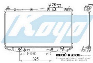 РАДИАТОР ОХЛАЖДЕНИЯ (СЕДАН) (КУПЕ) AT 1.5 1.6 1.7 (KOYO) для Honda CIVIC (2003-) СЕДАН, Honda CIVIC СЕДАН / КУПЕ (2001-2003) ХЭТЧБЭК (2001-2005)