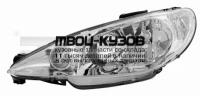 20-6156-05-2B - ФАРА ЛЕВАЯ (TYC) Peugeot 206 (1998-)