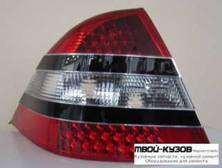 ФОНАРЬ ЗАДНИЙ ВНЕШНИЙ ЛЕВАЯ + ПРАВАЯ (КОМПЛЕКТ) ДИЗАЙН W221 ПОЛНОСТЬЮ С ДИОД С ЧЁРНЫЙ МОЛДИНГ КРАСНЫЙ-БЕЛ для Mercedes W220 (10.1998-)