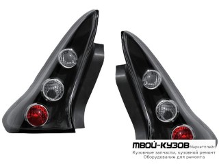 ФОНАРЬ ЗАДНИЙ ВНЕШНИЙ ЛЕВАЯ + ПРАВАЯ (КОМПЛЕКТ) ТЮНИНГ (3 дв) (JUNYAN) ВНУТРИ ЧЁРНЫЙ для Citroen C4 (11.2004-) PICASSO (2006-)
