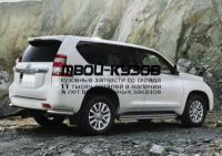 R.5704.022 - ЗАЩИТА ЗАДНЕГО БАМПЕРА d76+d42 уголки (RIVAL) Toyota Land Cruiser Prado 150 (2009-2013)