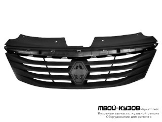 РЕШЕТКА РАДИАТОРА ЧЁРНЫЙ (РОССИЯ) для Renault LOGAN (2005-2014)