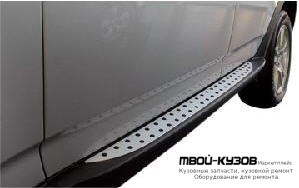 ПОРОГ-ПОДНОЖКА ЛЕВАЯ + ПРАВАЯ (КОМПЛЕКТ) OEM STYLE АЛЮМИН для BMW E83 X3 (01.2004-)