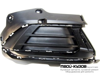 РЕШЕТКА БАМПЕРА ПЕРЕДНИЙ ПРАВАЯ СТОРОНА БЕЗ ОТВЕРСТИЙ ПОД ПРОТИВОТУМАННЫЕ ФАРЫ (КИТАЙ) для KIA SPORTAGE (2021-)