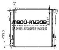 66678K - РАДИАТОР ОХЛАЖДЕНИЯ (КИТАЙ) Kia Ceed 1 (2007-)
