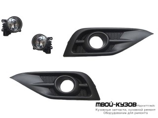 ФАРА ПРОТИВОТУМАННАЯ ЛЕВАЯ + ПРАВАЯ (КОМПЛЕКТ) С РЕШЕТК для Honda CRV (2012-)