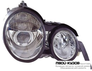 ФАРА ПРАВАЯ СТОРОНА ПОД КОРРЕКТОР ТЮНИНГ ДИЗАЙН (Е КЛАСС 2003) ЛИНЗОВАННАЯ для Mercedes W210 (08.1995 - 08.1999) (09.1999 - 06.2002)