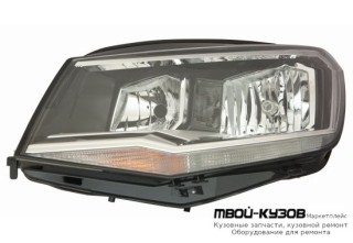 ФАРА ЛЕВАЯ СТОРОНА С КОРРЕКТОР ВНУТРИ ЧЁРНЫЙ (DEPO) для Volkswagen CADDY (2010-)