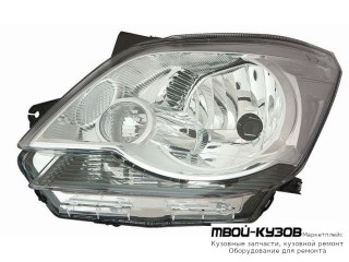 ФАРА ЛЕВАЯ СТОРОНА С КОРРЕКТОР (DEPO) для Ravon R4 (2016-), Chevrolet COBALT (2013-)